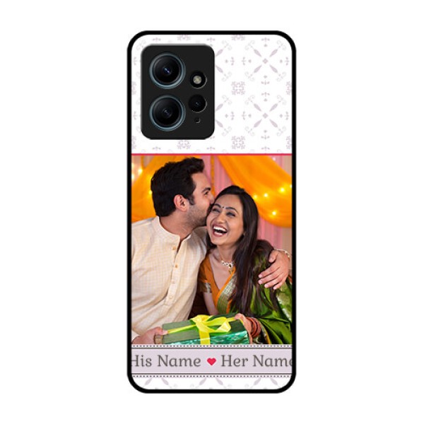 Redmi Note 12 4G Custom Glass Phone CaseWith Photo And Ethnic Design Redmi Note 12 4G Custom Glass Phone CaseWith Photo And Ethnic Design