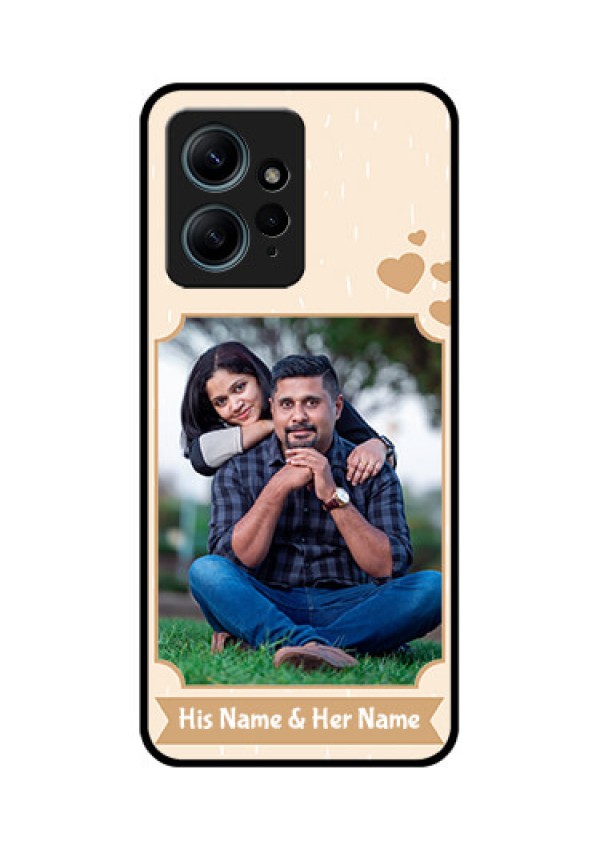Redmi Note 12 4G Custom Glass Phone CaseWith Confetti Love Design