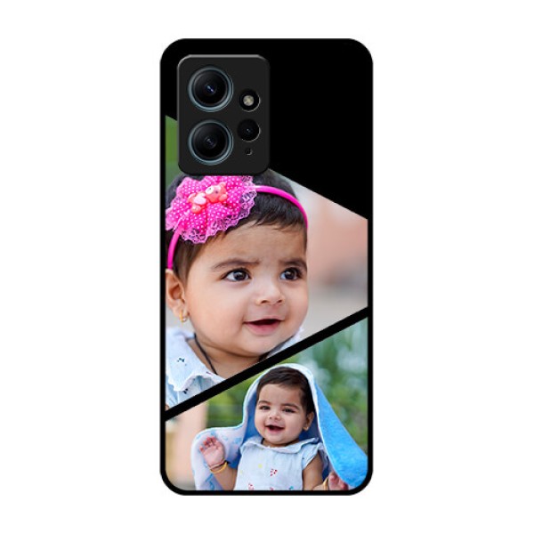 Redmi Note 12 4G Custom Glass Phone CaseSemi Cut Design