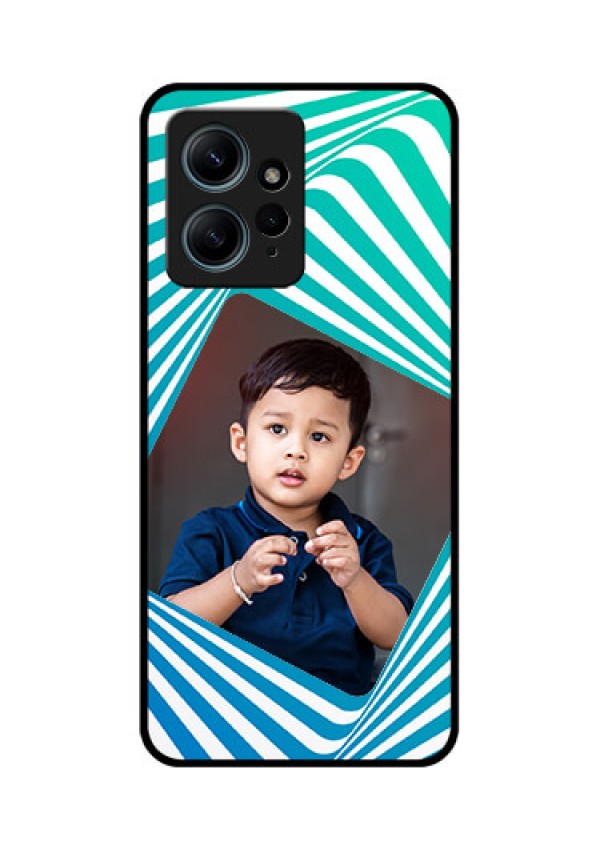 Redmi Note 12 4G Custom Glass Phone CaseAbstract Spiral Design