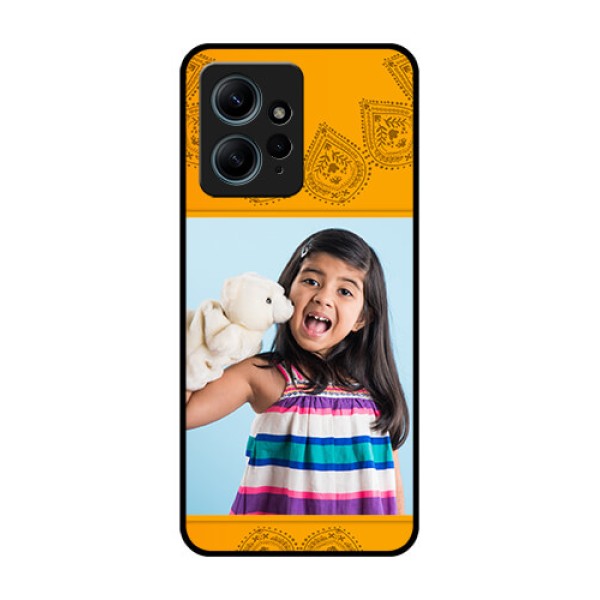 Redmi Note 12 4G Custom Glass Phone CasePhoto Wedding Design