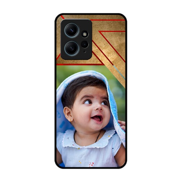 Redmi Note 12 4G Custom Glass Phone CaseGradient Abstract Texture Design