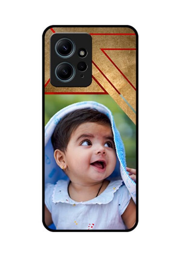 Redmi Note 12 4G Custom Glass Phone CaseGradient Abstract Texture Design