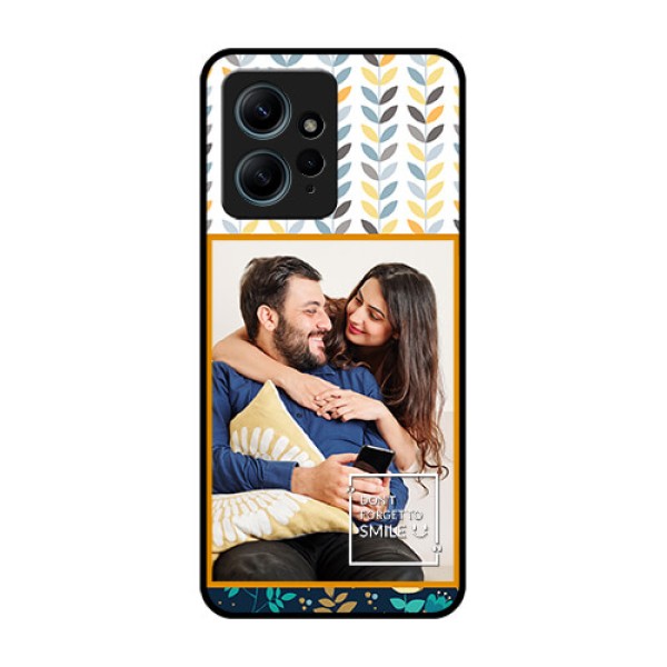 Redmi Note 12 4G Custom Glass Phone CasePattern Design