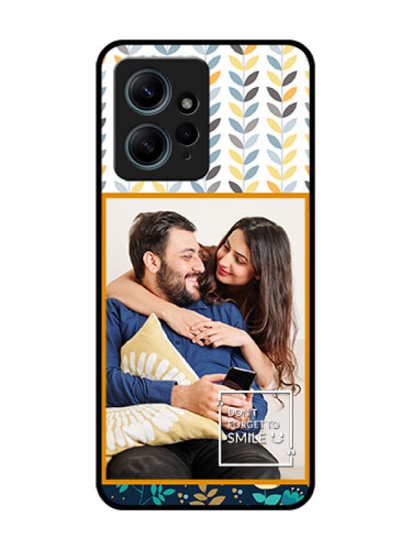 Custom Redmi Note 12 4G Custom Glass Phone CasePattern Design