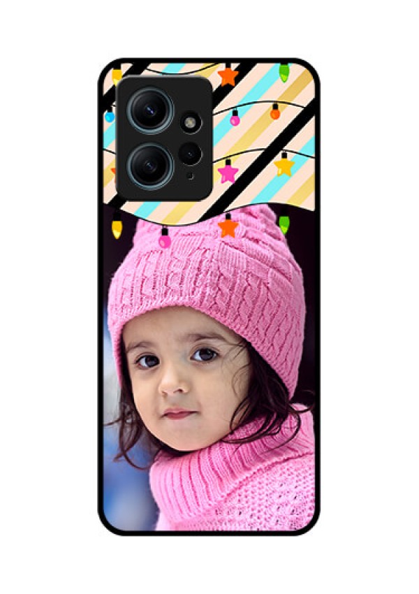 Redmi Note 12 4G Custom Glass Phone CaseLights Hanging Design