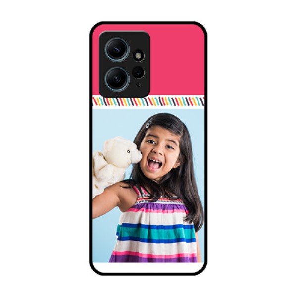 Redmi Note 12 4G Custom Glass Phone CaseLine Art Design