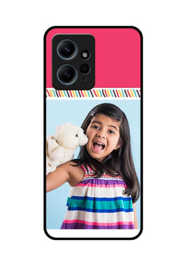 Redmi Note 12 4G Custom Glass Phone CaseLine Art Design