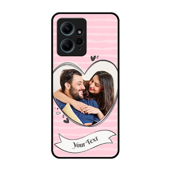 Redmi Note 12 4G Custom Glass Phone CaseVintage Heart Design