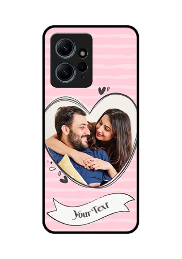 Redmi Note 12 4G Custom Glass Phone CaseVintage Heart Design