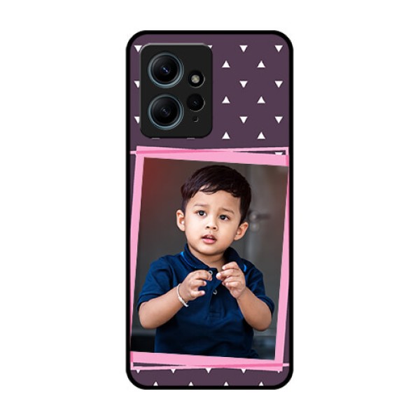 Redmi Note 12 4G Custom Glass Phone CaseTriangle Pattern Dotted Design Redmi Note 12 4G Custom Glass Phone CaseTriangle Pattern Dotted Design