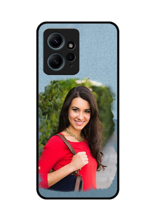 Redmi Note 12 4G Custom Glass Phone CaseGrunge Line Art Design