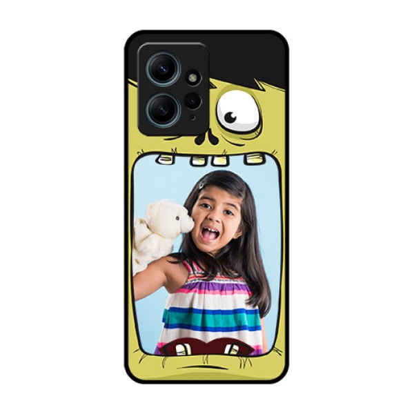 Redmi Note 12 4G Custom Glass Phone CaseCartoon Monster Back Case Design Redmi Note 12 4G Custom Glass Phone CaseCartoon Monster Back Case Design