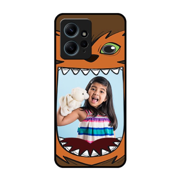 Redmi Note 12 4G Custom Glass Phone CaseOwl Monster Back Case Design Redmi Note 12 4G Custom Glass Phone CaseOwl Monster Back Case Design