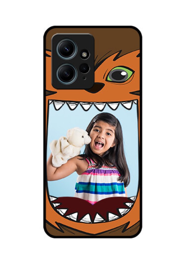 Redmi Note 12 4G Custom Glass Phone CaseOwl Monster Back Case Design