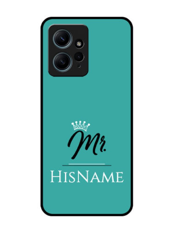 Custom Redmi Note 12 4G Custom Glass Phone CaseMr With Name Design