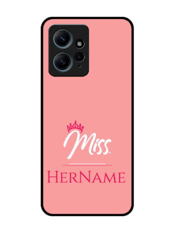 Custom Redmi Note 12 4G Custom Glass Phone CaseMrs With Name Design