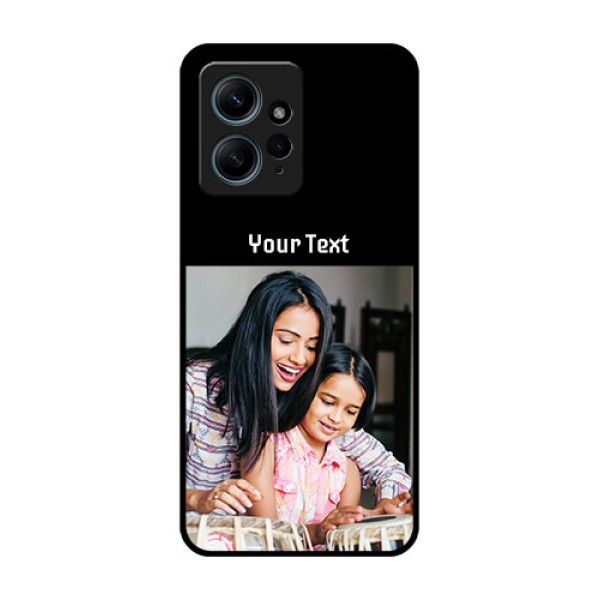 Redmi Note 12 4G Custom Glass Phone CasePhoto With Name Design