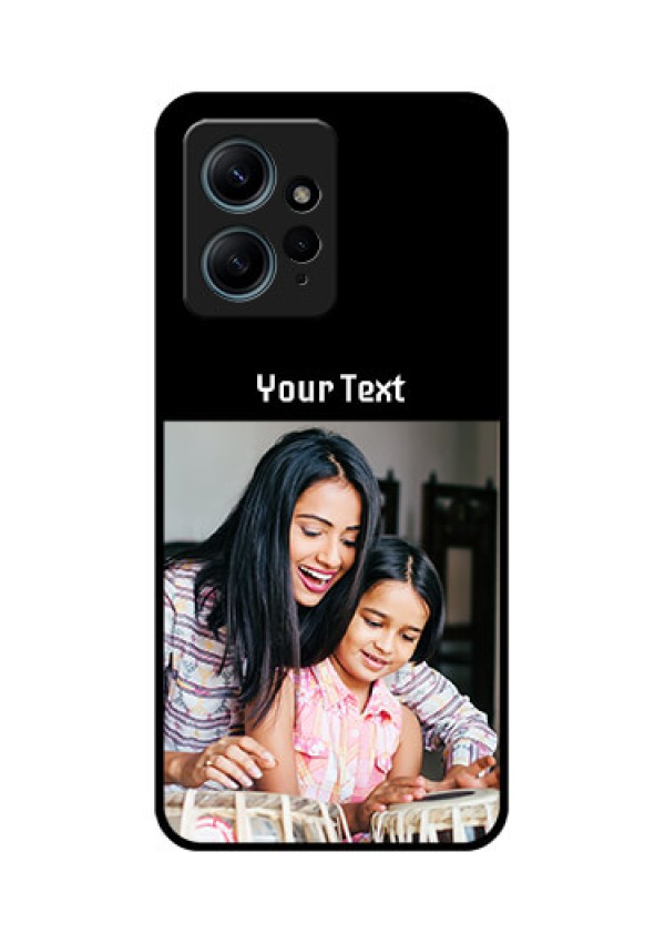 Redmi Note 12 4G Custom Glass Phone CasePhoto With Name Design
