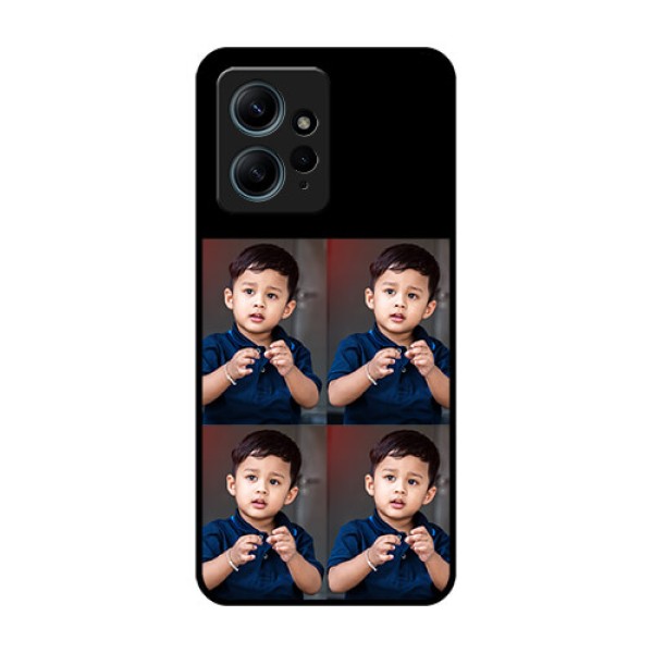Redmi Note 12 4G Custom Glass Phone Case4 Image Holder Design
