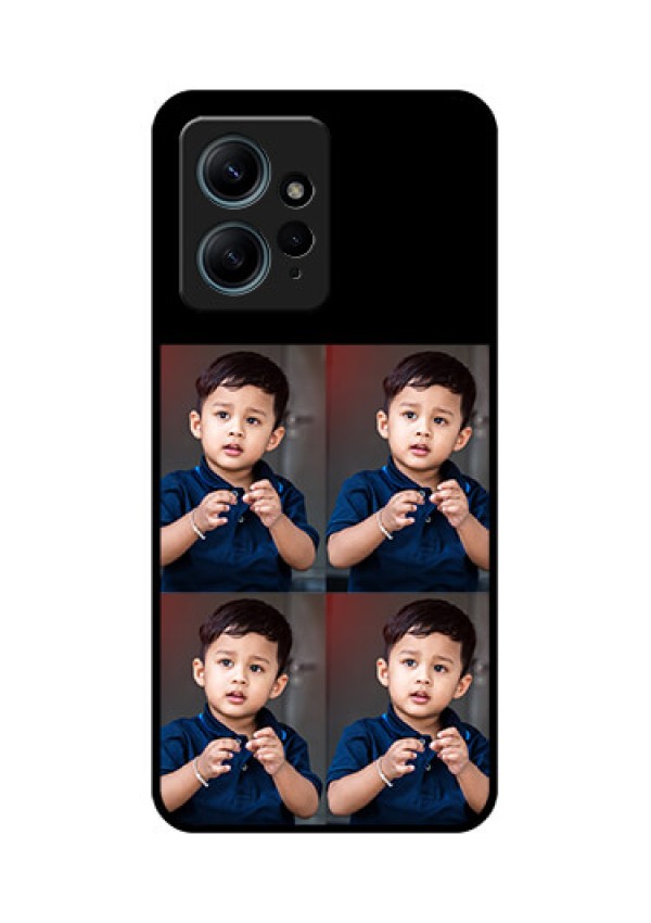 Redmi Note 12 4G Custom Glass Phone Case4 Image Holder Design