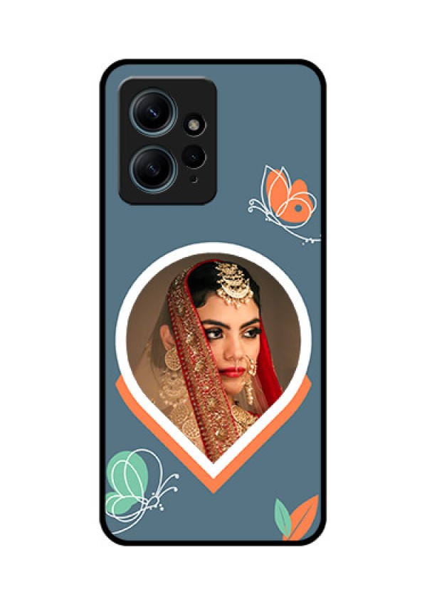 Redmi Note 12 4G Custom Glass Phone CaseDroplet Butterflies Design