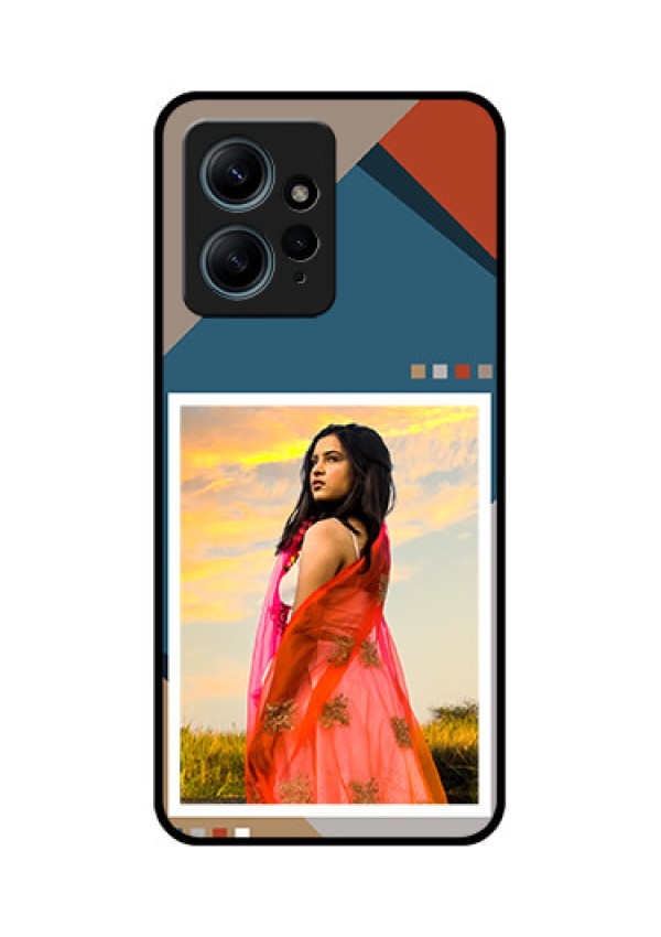 Redmi Note 12 4G Custom Glass Phone CaseRetro Color Pallet Design
