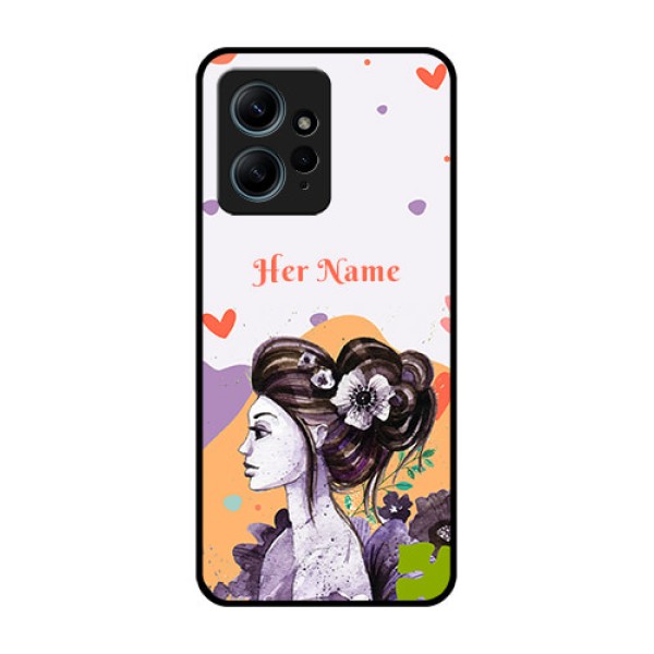 Redmi Note 12 4G Custom Glass Phone CaseWoman And Nature Design Redmi Note 12 4G Custom Glass Phone CaseWoman And Nature Design