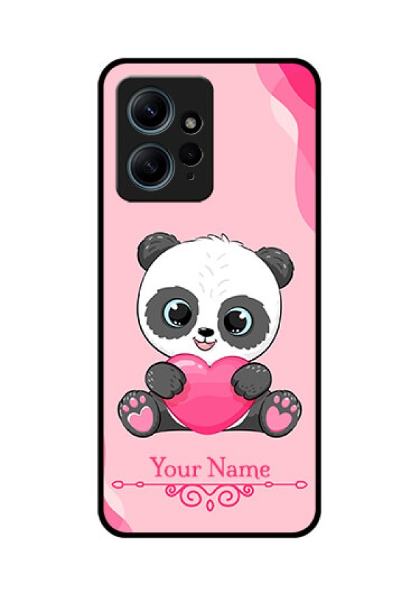 Redmi Note 12 4G Custom Glass Phone CaseCute Panda Design