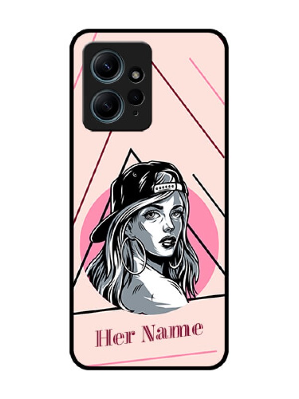 Custom Redmi Note 12 4G Custom Glass Phone CaseRockstar Girl Design