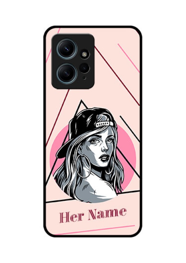 Redmi Note 12 4G Custom Glass Phone CaseRockstar Girl Design