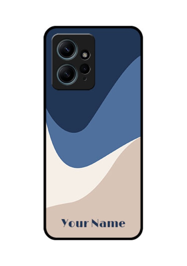 Redmi Note 12 4G Custom Glass Phone CaseAbstract Drip Art Design