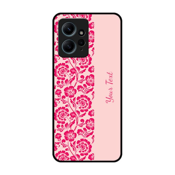 Redmi Note 12 4G Custom Glass Phone CaseAttractive Floral Pattern Design Redmi Note 12 4G Custom Glass Phone CaseAttractive Floral Pattern Design
