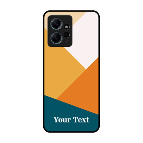 Redmi Note 12 4G Custom Glass Phone CaseStacked Multi - Colour Design