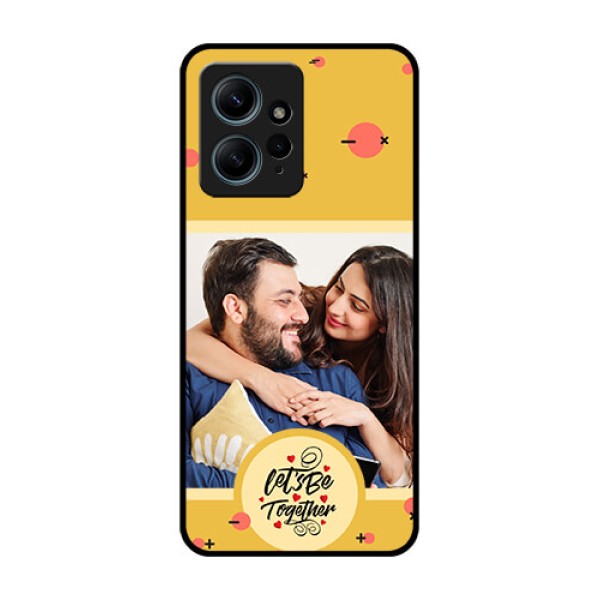 Redmi Note 12 4G Custom Glass Phone CaseLets Be Together Design