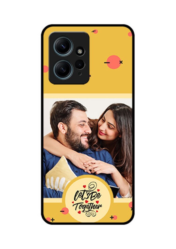 Redmi Note 12 4G Custom Glass Phone CaseLets Be Together Design