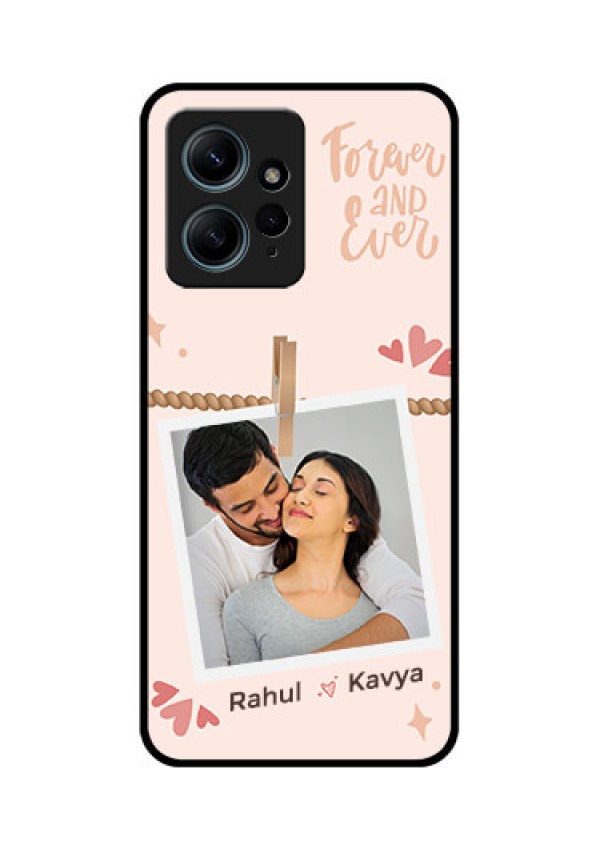 Redmi Note 12 4G Custom Glass Phone CaseForever And Ever Love Design