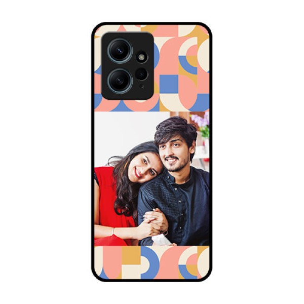Redmi Note 12 4G Custom Glass Phone CaseSemi - Circle Maze Pattern Design Redmi Note 12 4G Custom Glass Phone CaseSemi - Circle Maze Pattern Design