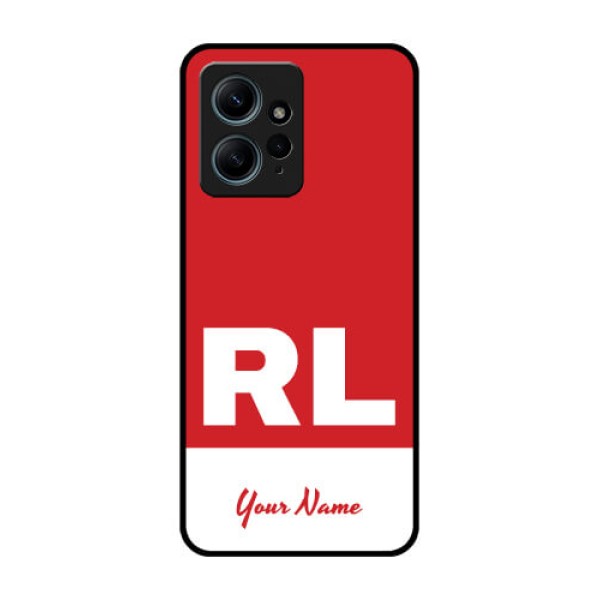 Redmi Note 12 4G Custom Glass Phone CaseDual Tone Custom Text Design Redmi Note 12 4G Custom Glass Phone CaseDual Tone Custom Text Design