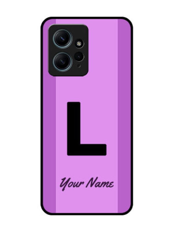 Custom Redmi Note 12 4G Custom Glass Phone CaseTricolor Custom Text Design