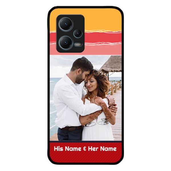 Redmi Note 12 5G Custom Glass Mobile Case - Colorful Case Design