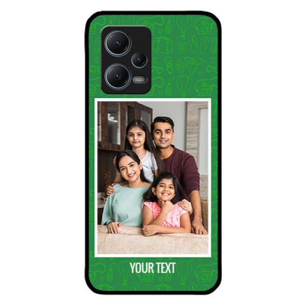 Redmi Note 12 5G Personalized Glass Phone Case - Picture Upload Design