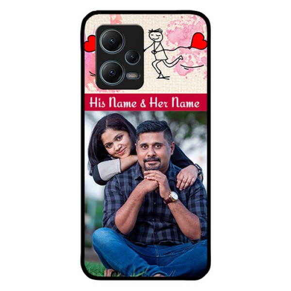 Redmi Note 12 5G Photo Printing on Glass Case - You and Me Case Design Redmi Note 12 5G Photo Printing on Glass Case - You and Me Case Design