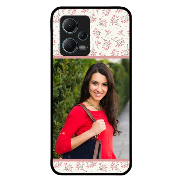 Redmi Note 12 5G Custom Glass Phone Case - Premium Floral Design