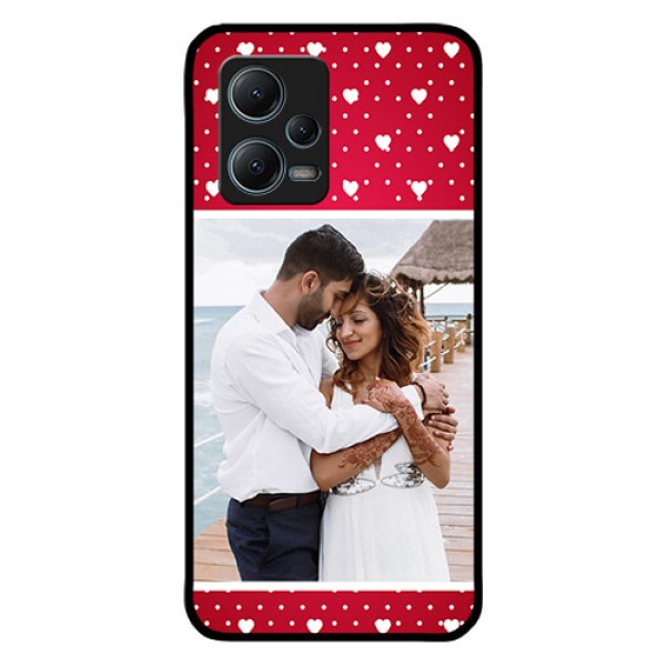 Redmi Note 12 5G Photo Printing on Glass Case - Hearts Mobile Case Design Redmi Note 12 5G Photo Printing on Glass Case - Hearts Mobile Case Design