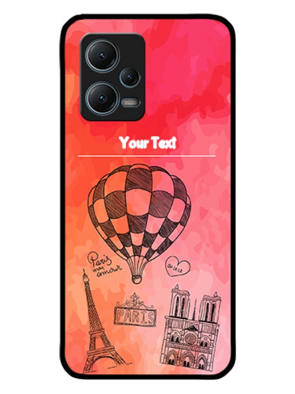 Custom Redmi Note 12 5G Custom Glass Phone Case - Paris Theme Design