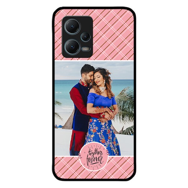 Redmi Note 12 5G Personalized Glass Phone Case - Together Forever Design Redmi Note 12 5G Personalized Glass Phone Case - Together Forever Design