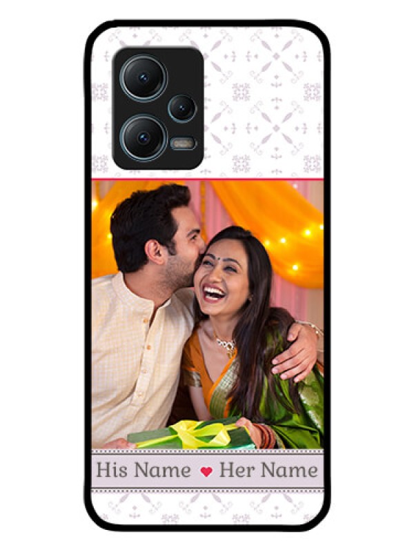 Custom Redmi Note 12 5G Custom Glass Mobile Case - with Photo and Ethnic Design