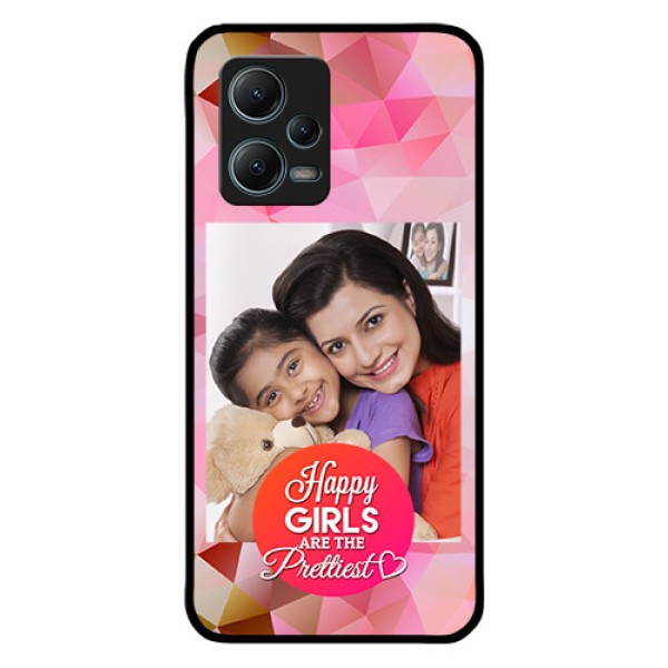 Redmi Note 12 5G Photo Printing on Glass Case - Abstract Triangle Design Redmi Note 12 5G Photo Printing on Glass Case - Abstract Triangle Design