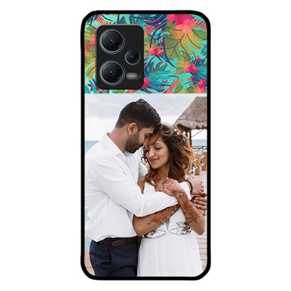 Redmi Note 12 5G Photo Printing on Glass Case - Watercolor Floral Design Redmi Note 12 5G Photo Printing on Glass Case - Watercolor Floral Design